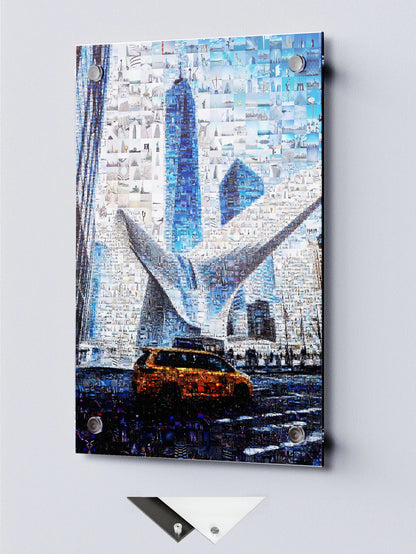 Stunning NYC Mosaic Artwork - Captivating Cityscape with Iconic Landmarks & Vibrant Colors AtelierMosaics