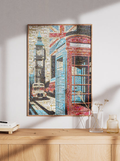 Stunning London Mosaic Artwork Featuring Iconic Landmarks and Culture - Perfect for Home Decor AtelierMosaics