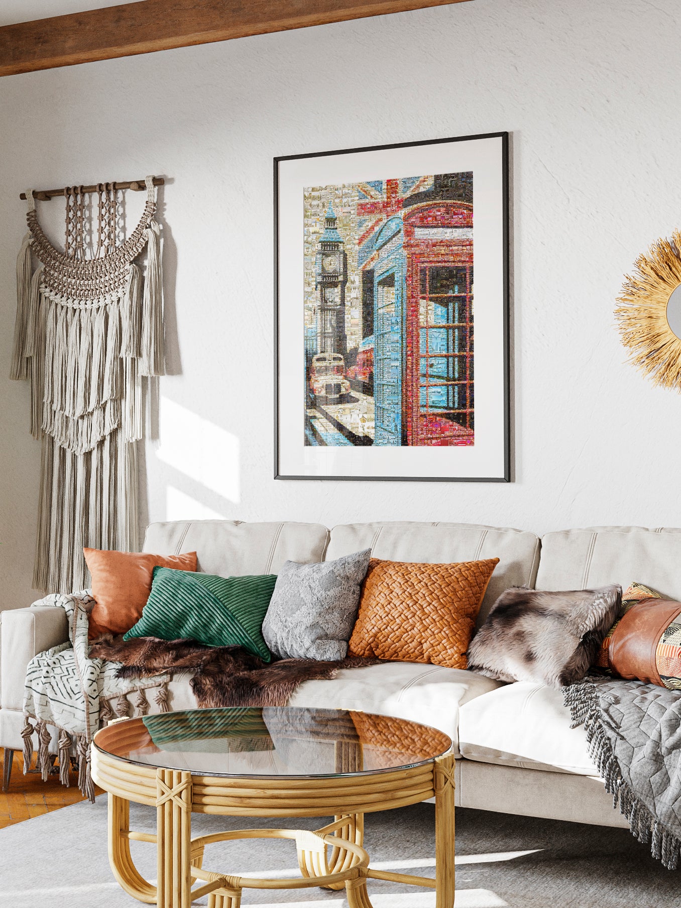 Stunning London Mosaic Artwork Featuring Iconic Landmarks and Culture - Perfect for Home Decor AtelierMosaics