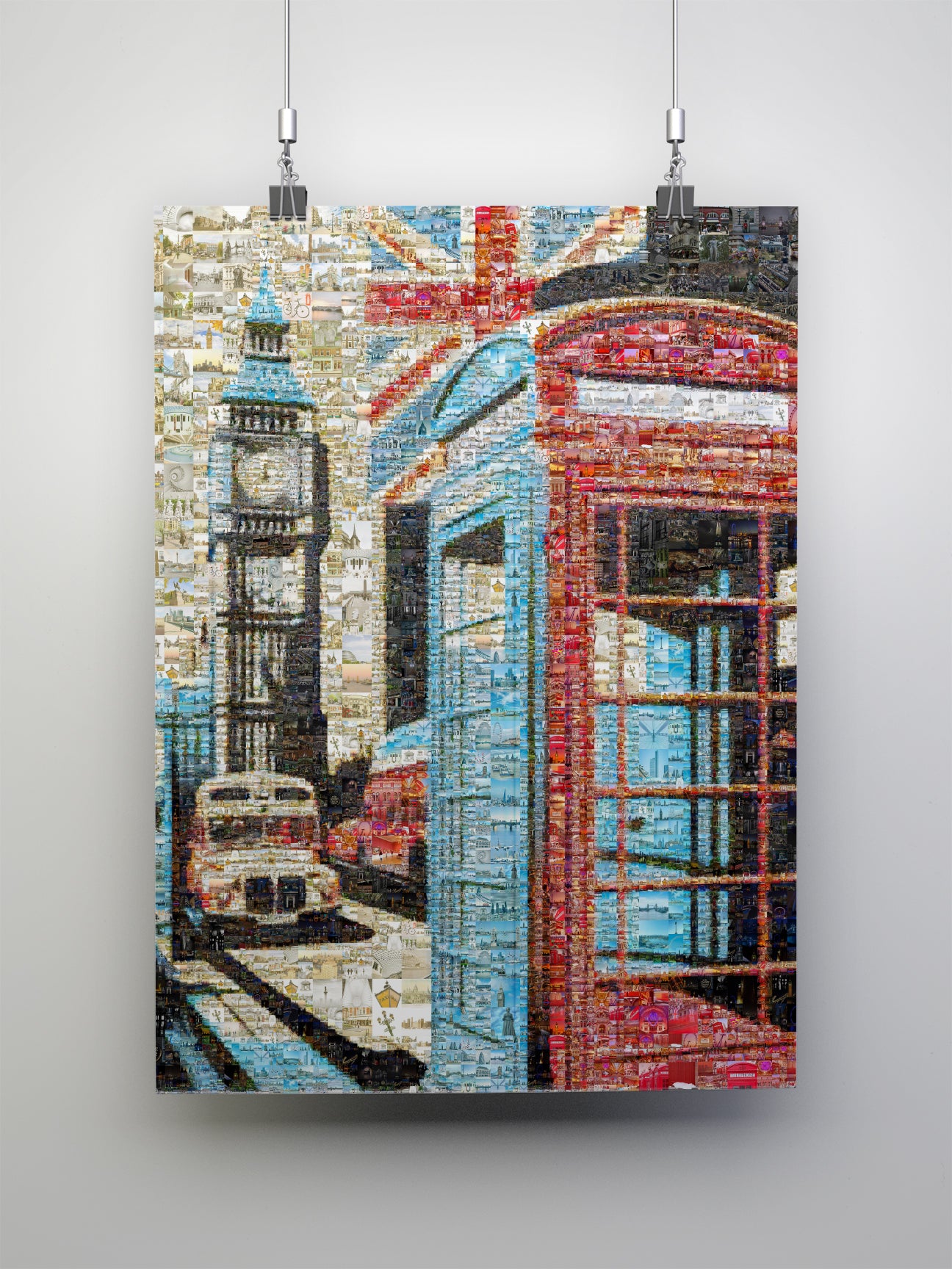 Stunning London Mosaic Artwork Featuring Iconic Landmarks and Culture - Perfect for Home Decor AtelierMosaics
