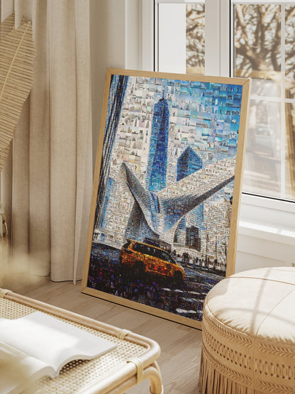 Stunning NYC Mosaic Artwork - Captivating Cityscape with Iconic Landmarks & Vibrant Colors AtelierMosaics