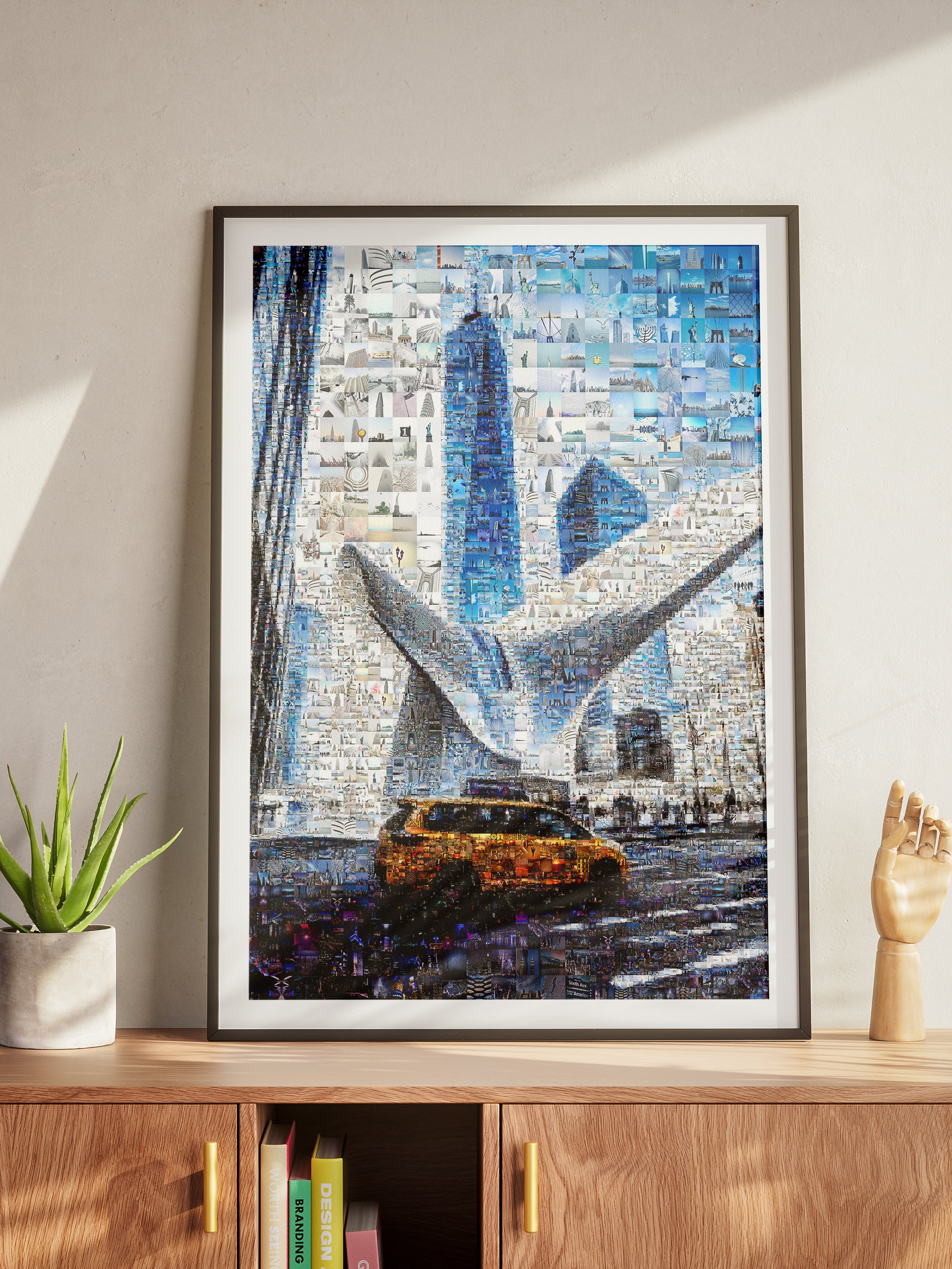 Stunning NYC Mosaic Artwork - Captivating Cityscape with Iconic Landmarks & Vibrant Colors AtelierMosaics