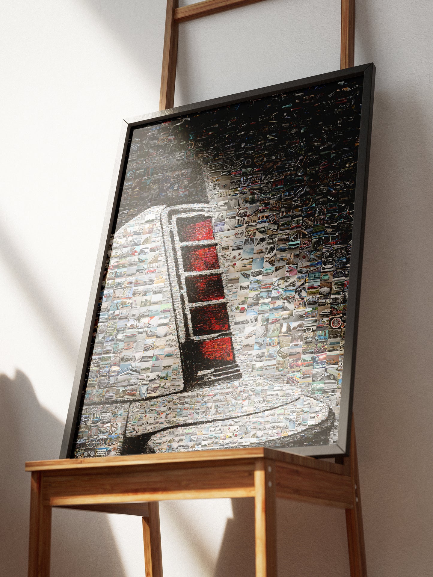 Stunning Automotive Mosaic Art - Unique Vintage Car Collage for Car Lovers and Art Enthusiasts AtelierMosaics