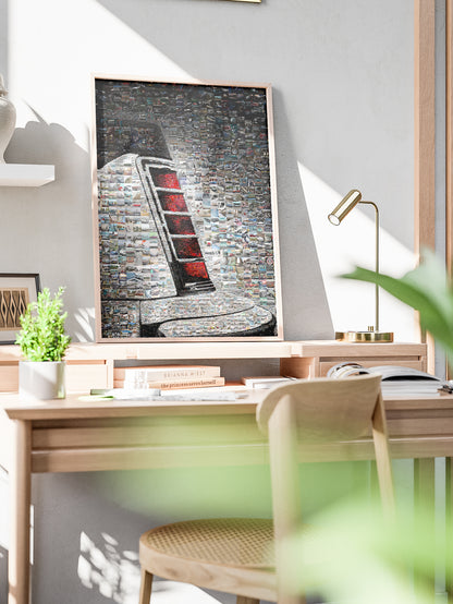 Stunning Automotive Mosaic Art - Unique Vintage Car Collage for Car Lovers and Art Enthusiasts AtelierMosaics