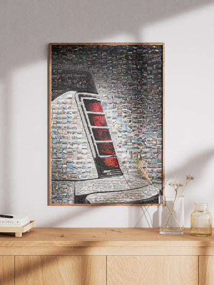 Stunning Automotive Mosaic Art - Unique Vintage Car Collage for Car Lovers and Art Enthusiasts AtelierMosaics