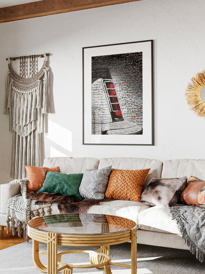 Stunning Automotive Mosaic Art - Unique Vintage Car Collage for Car Lovers and Art Enthusiasts AtelierMosaics