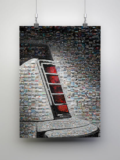 Stunning Automotive Mosaic Art - Unique Vintage Car Collage for Car Lovers and Art Enthusiasts AtelierMosaics