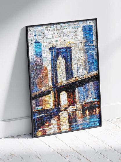 Stunning Brooklyn Bridge Mosaic Art - Unique Cityscape Décor for Home & Office AtelierMosaics