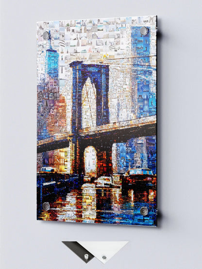 Stunning Brooklyn Bridge Mosaic Art - Unique Cityscape Décor for Home & Office AtelierMosaics
