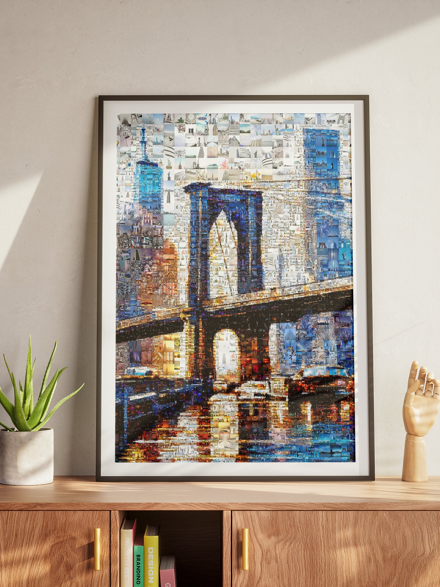 Stunning Brooklyn Bridge Mosaic Art - Unique Cityscape Décor for Home & Office AtelierMosaics