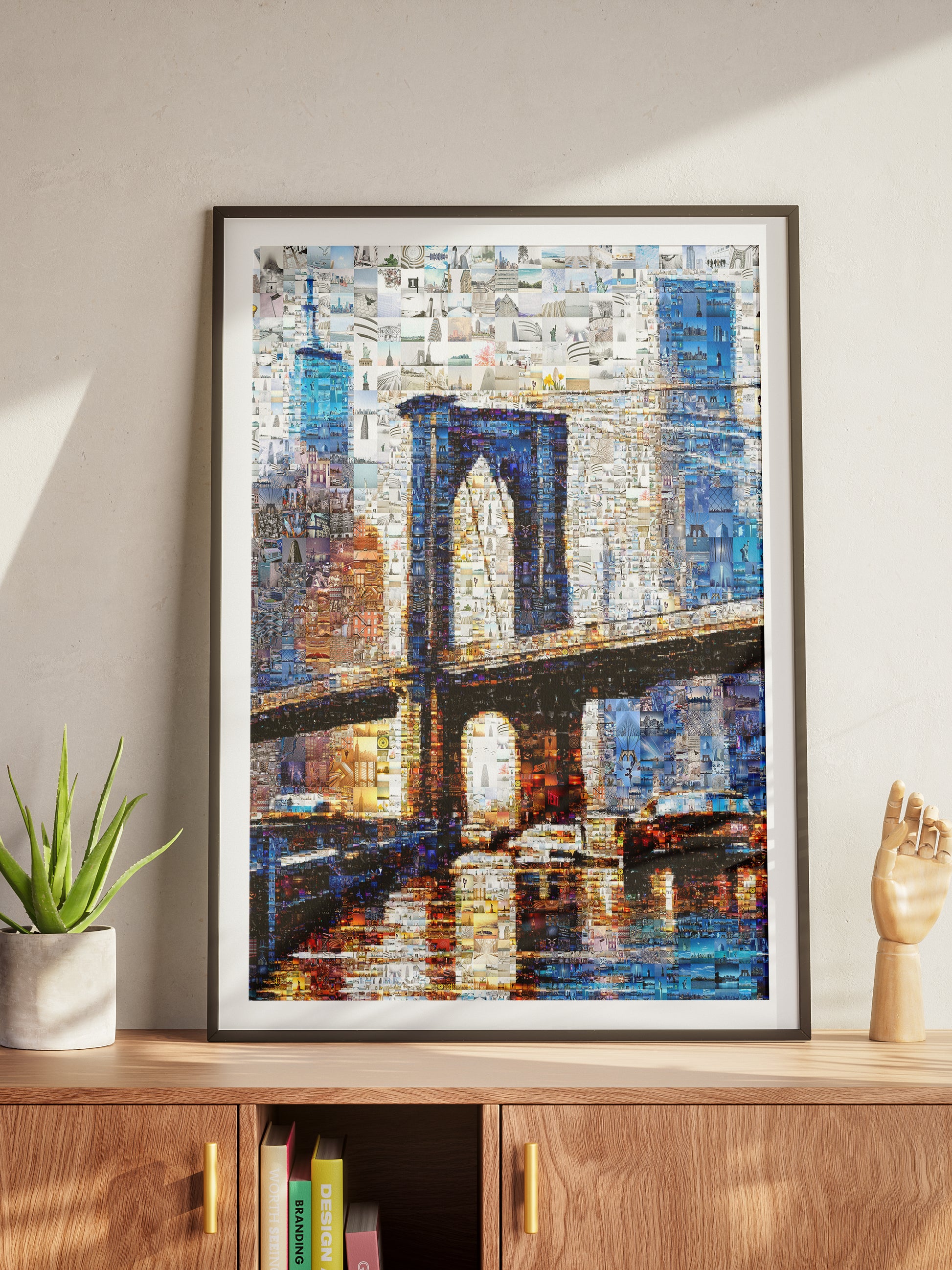 Stunning Brooklyn Bridge Mosaic Art - Unique Cityscape Décor for Home & Office AtelierMosaics