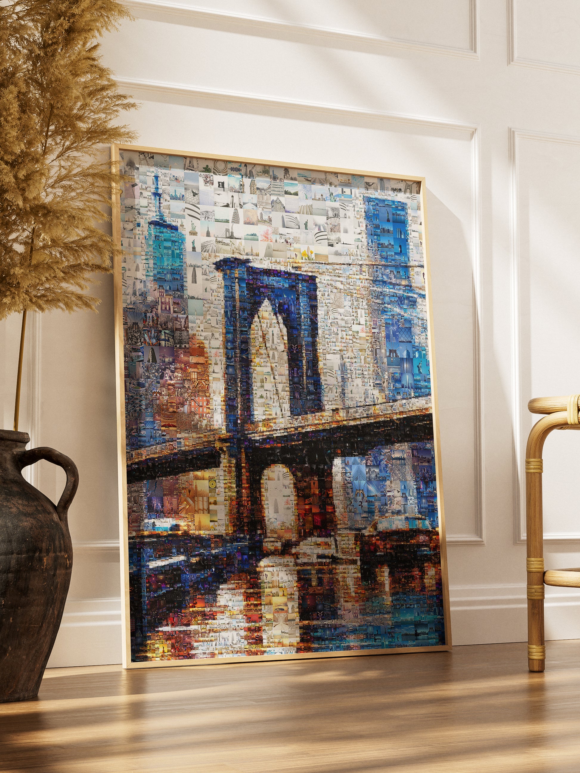 Stunning Brooklyn Bridge Mosaic Art - Unique Cityscape Décor for Home & Office AtelierMosaics