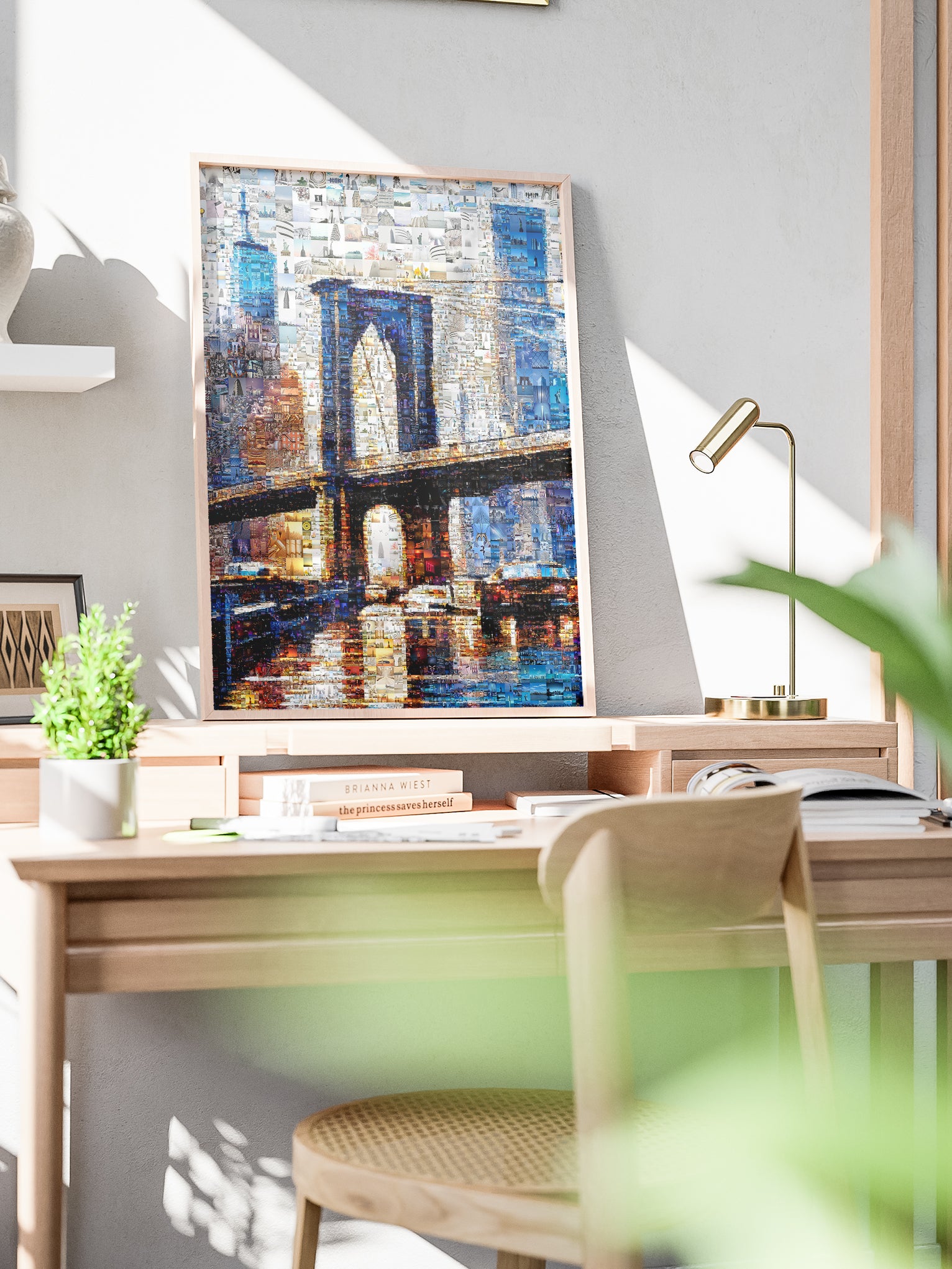 Stunning Brooklyn Bridge Mosaic Art - Unique Cityscape Décor for Home & Office AtelierMosaics