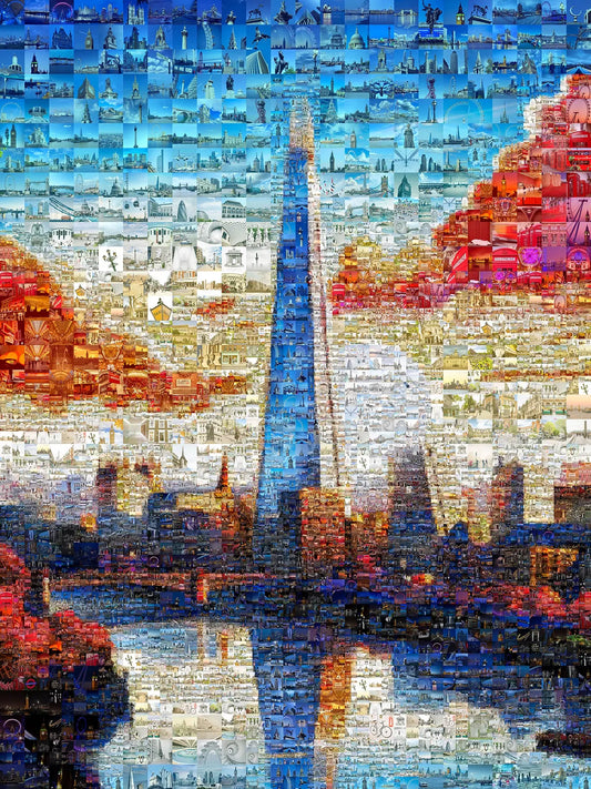 Stunning London Mosaic Artwork - Iconic Cityscapes in Vibrant Colors AtelierMosaics