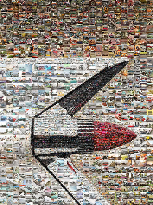 Vintage Car Mosaic Artwork - Unique Wall Art for Auto Enthusiasts | Perfect Gift for Classic Car Lovers AtelierMosaics