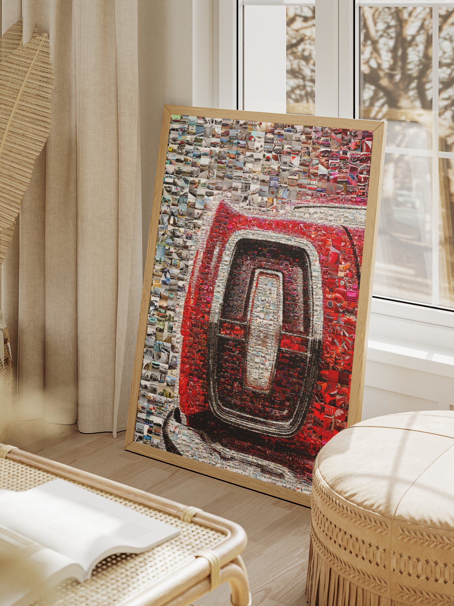 Stunning Car-Themed Mosaic Artwork - Perfect for Auto Enthusiasts and Modern Decor AtelierMosaics