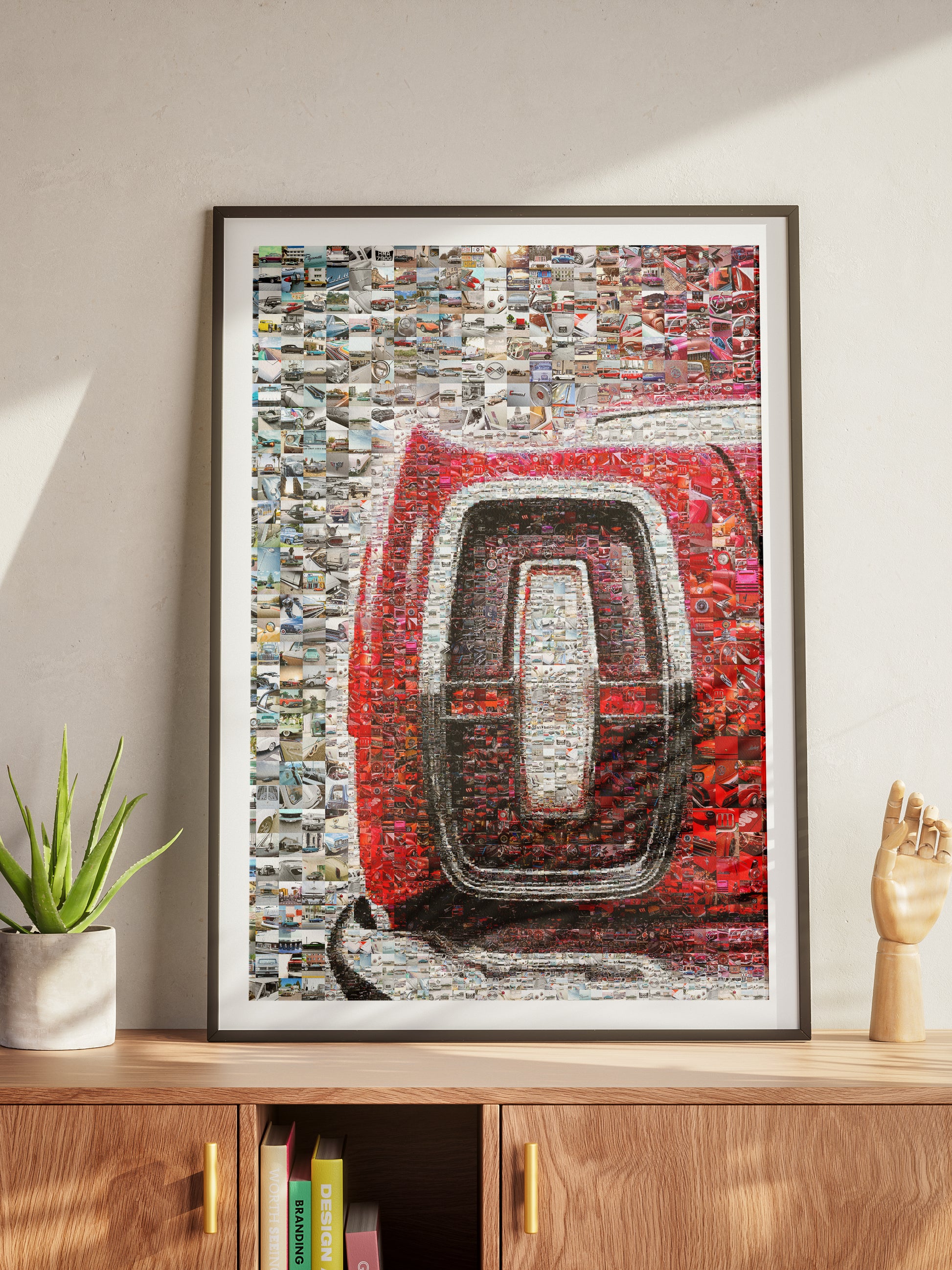 Stunning Car-Themed Mosaic Artwork - Perfect for Auto Enthusiasts and Modern Decor AtelierMosaics