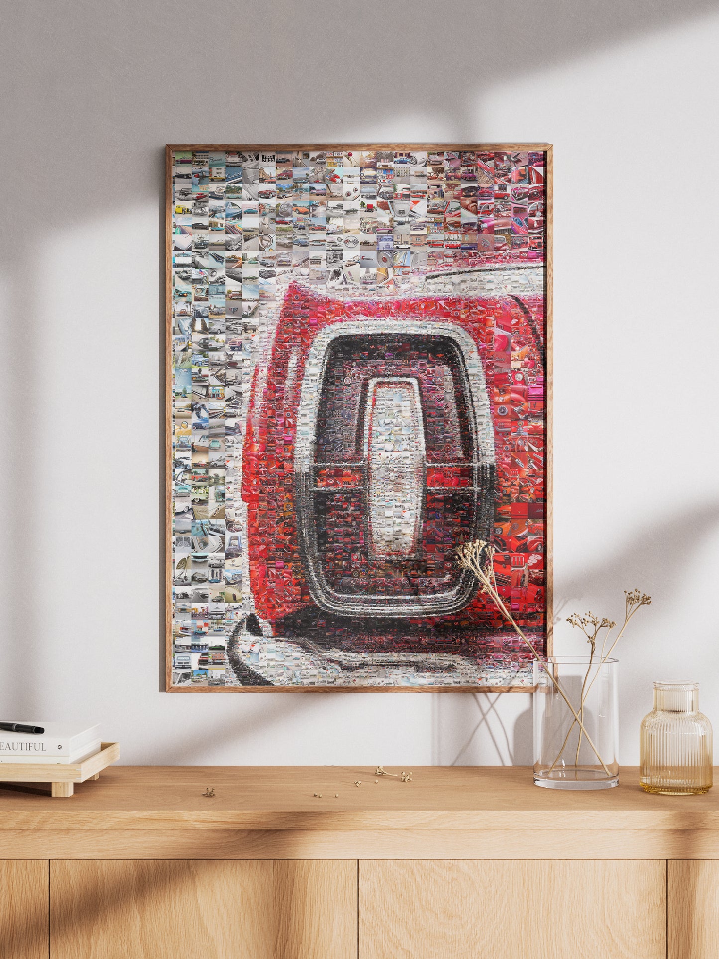 Stunning Car-Themed Mosaic Artwork - Perfect for Auto Enthusiasts and Modern Decor AtelierMosaics