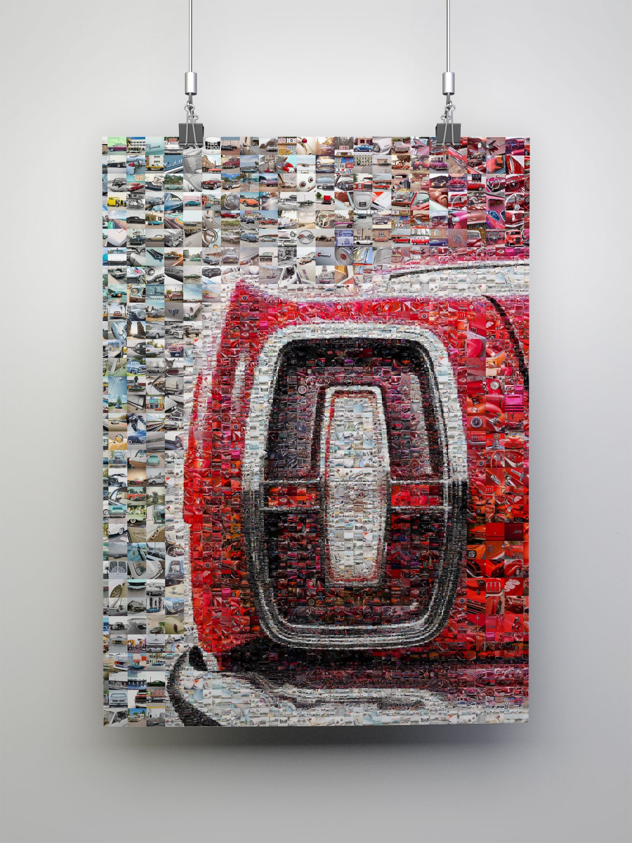 Stunning Car-Themed Mosaic Artwork - Perfect for Auto Enthusiasts and Modern Decor AtelierMosaics