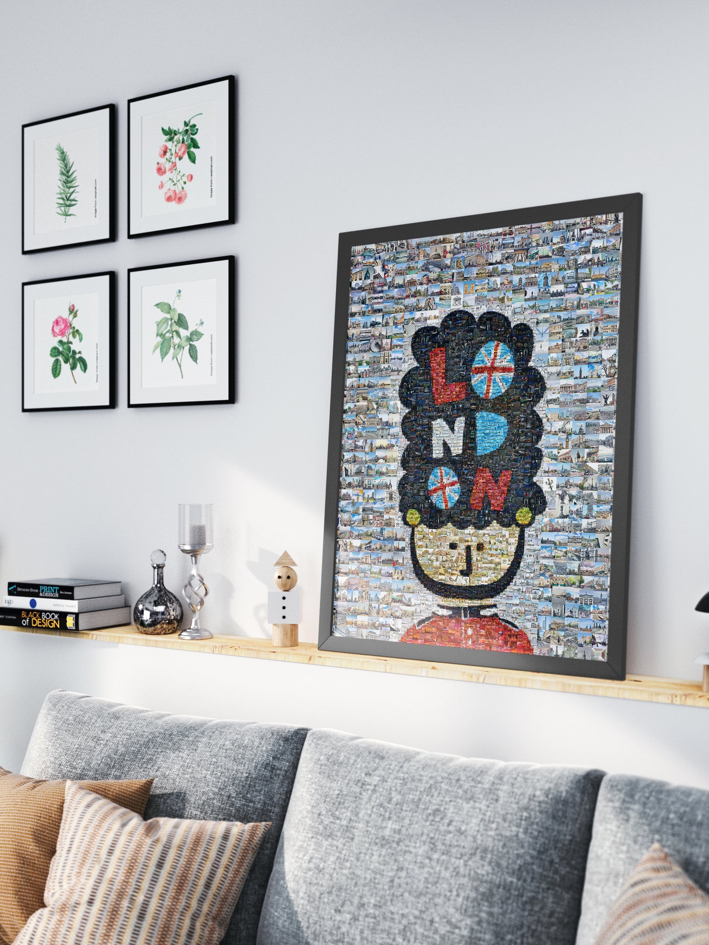 Vibrant London Mosaic Artwork - Unique Wall Decor for Home & Office AtelierMosaics