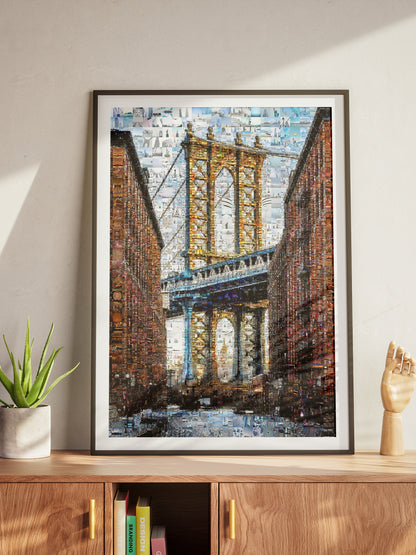 Stunning Brooklyn Bridge Mosaic Art - Unique Wall Decor for Home & Office AtelierMosaics