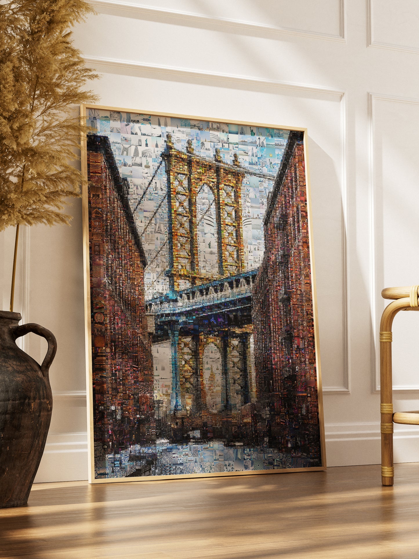 Stunning Brooklyn Bridge Mosaic Art - Unique Wall Decor for Home & Office AtelierMosaics