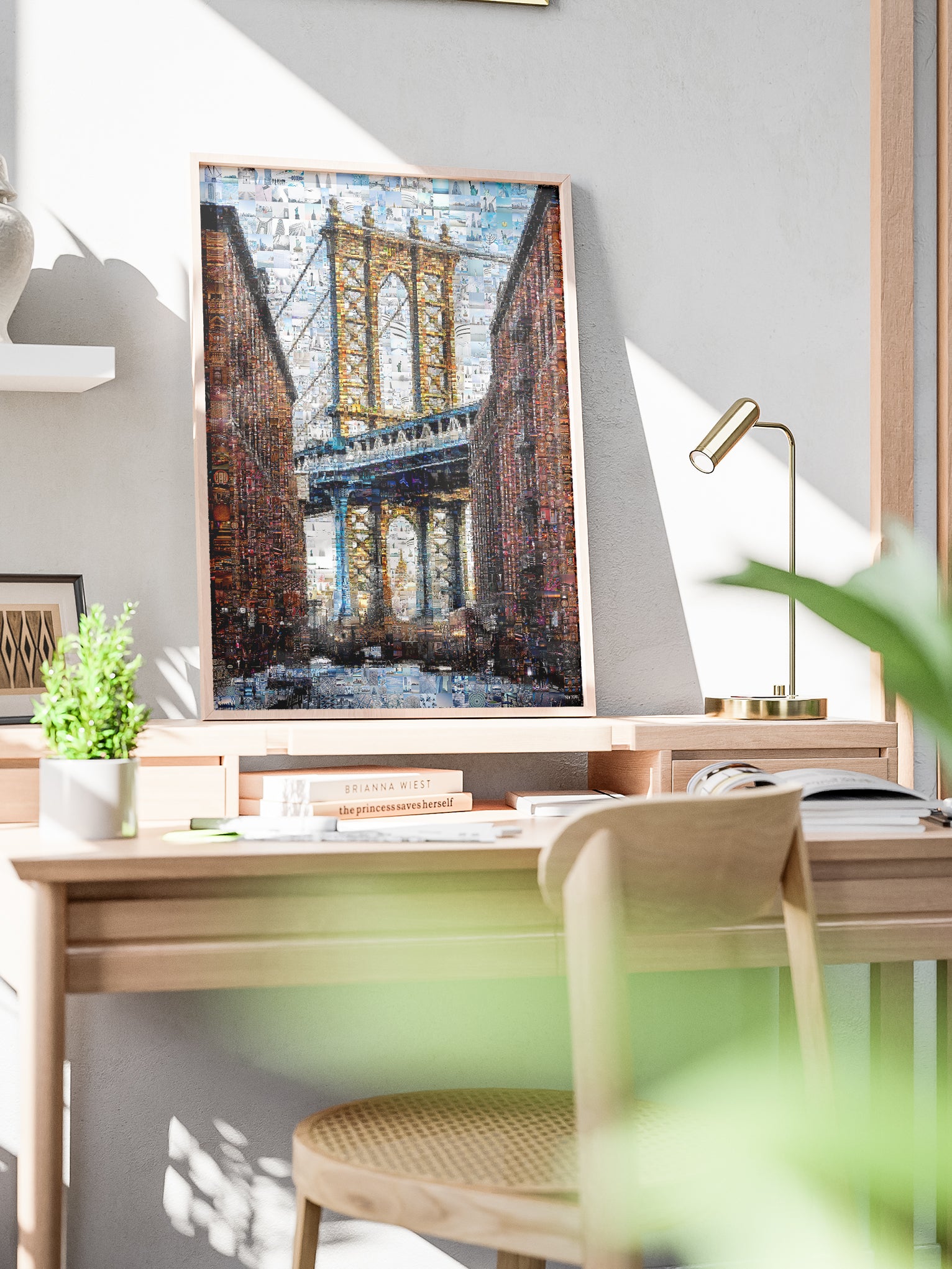 Stunning Brooklyn Bridge Mosaic Art - Unique Wall Decor for Home & Office AtelierMosaics
