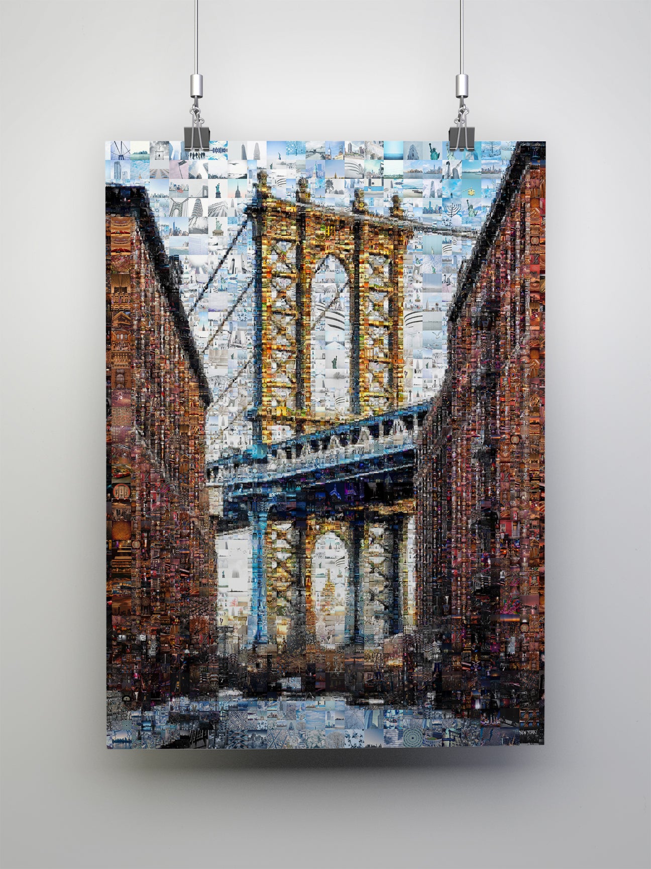 Stunning Brooklyn Bridge Mosaic Art - Unique Wall Decor for Home & Office AtelierMosaics