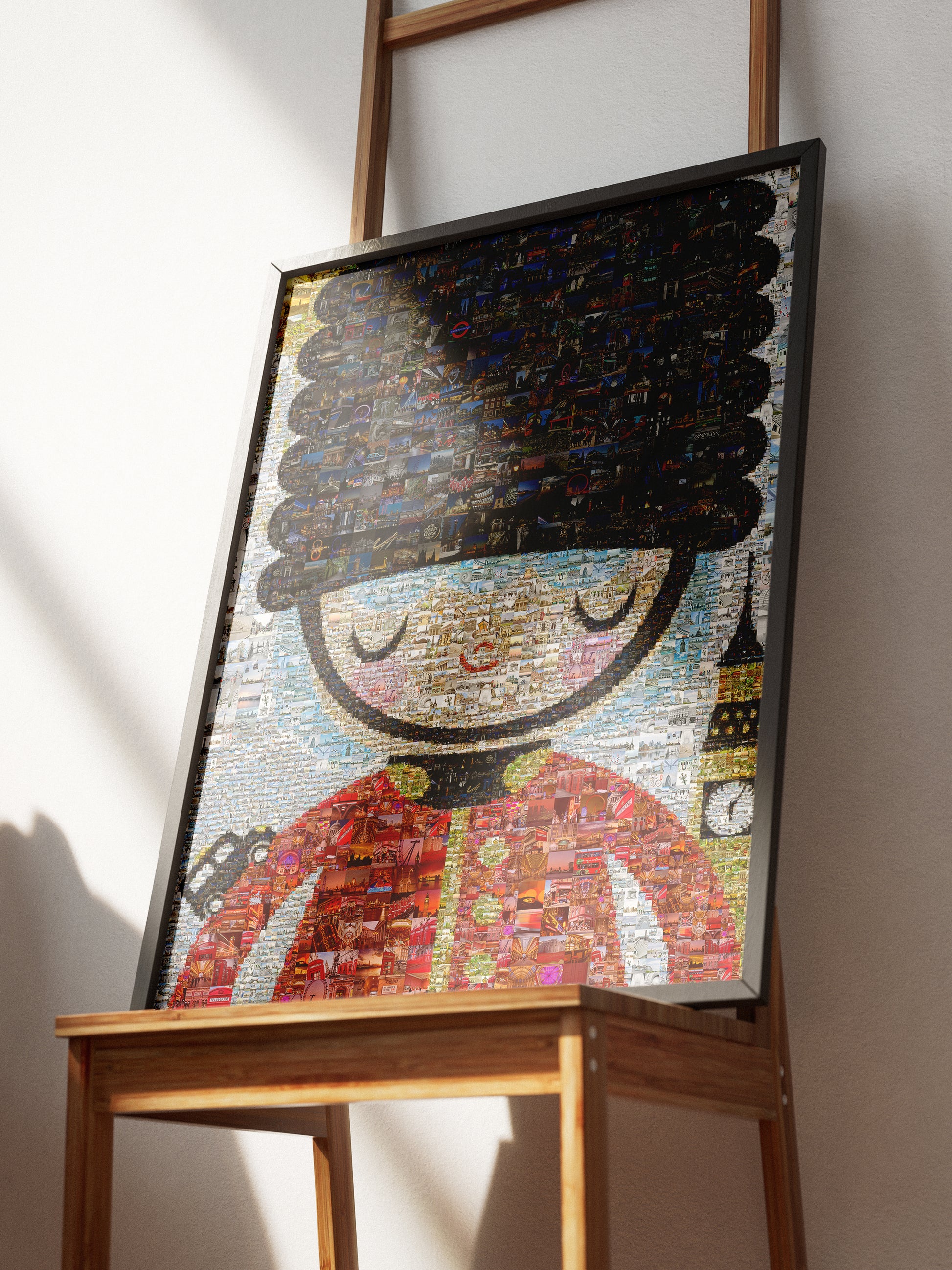 Vibrant London Mosaic Artwork - Iconic British Guard & Cityscape Collage AtelierMosaics