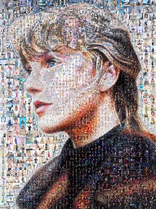 Stunning Taylor Swift Mosaic Artwork - Captivating Tribute to Iconic Moments AtelierMosaics