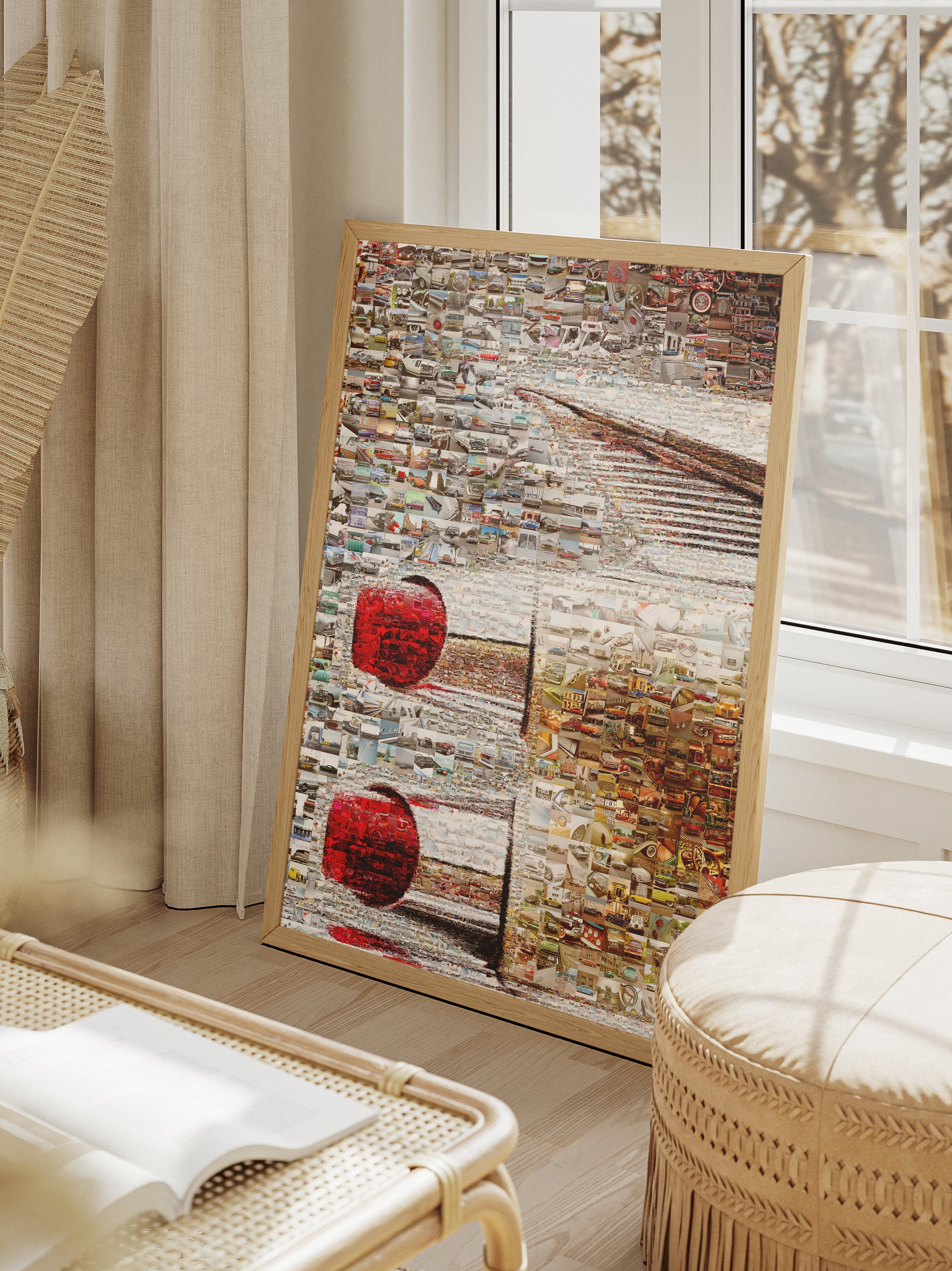 Stunning Mosaic Artwork Featuring Vintage Cars: Unique Wall Art for Car Enthusiasts AtelierMosaics