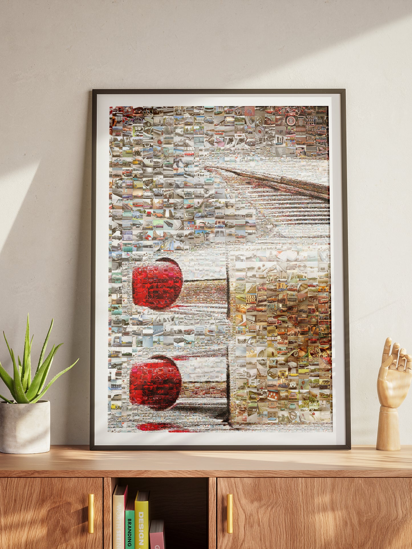 Stunning Mosaic Artwork Featuring Vintage Cars: Unique Wall Art for Car Enthusiasts AtelierMosaics