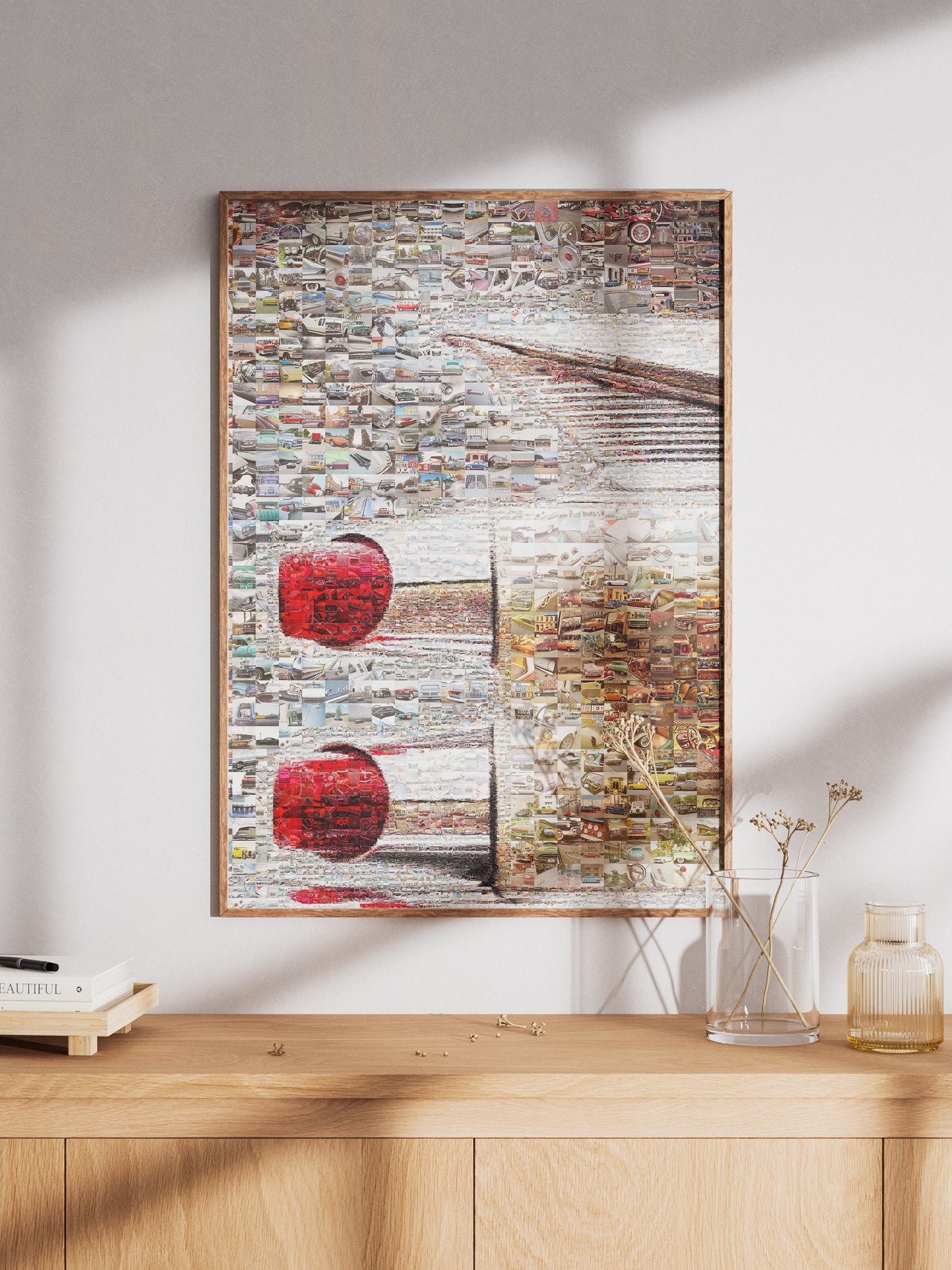 Stunning Mosaic Artwork Featuring Vintage Cars: Unique Wall Art for Car Enthusiasts AtelierMosaics