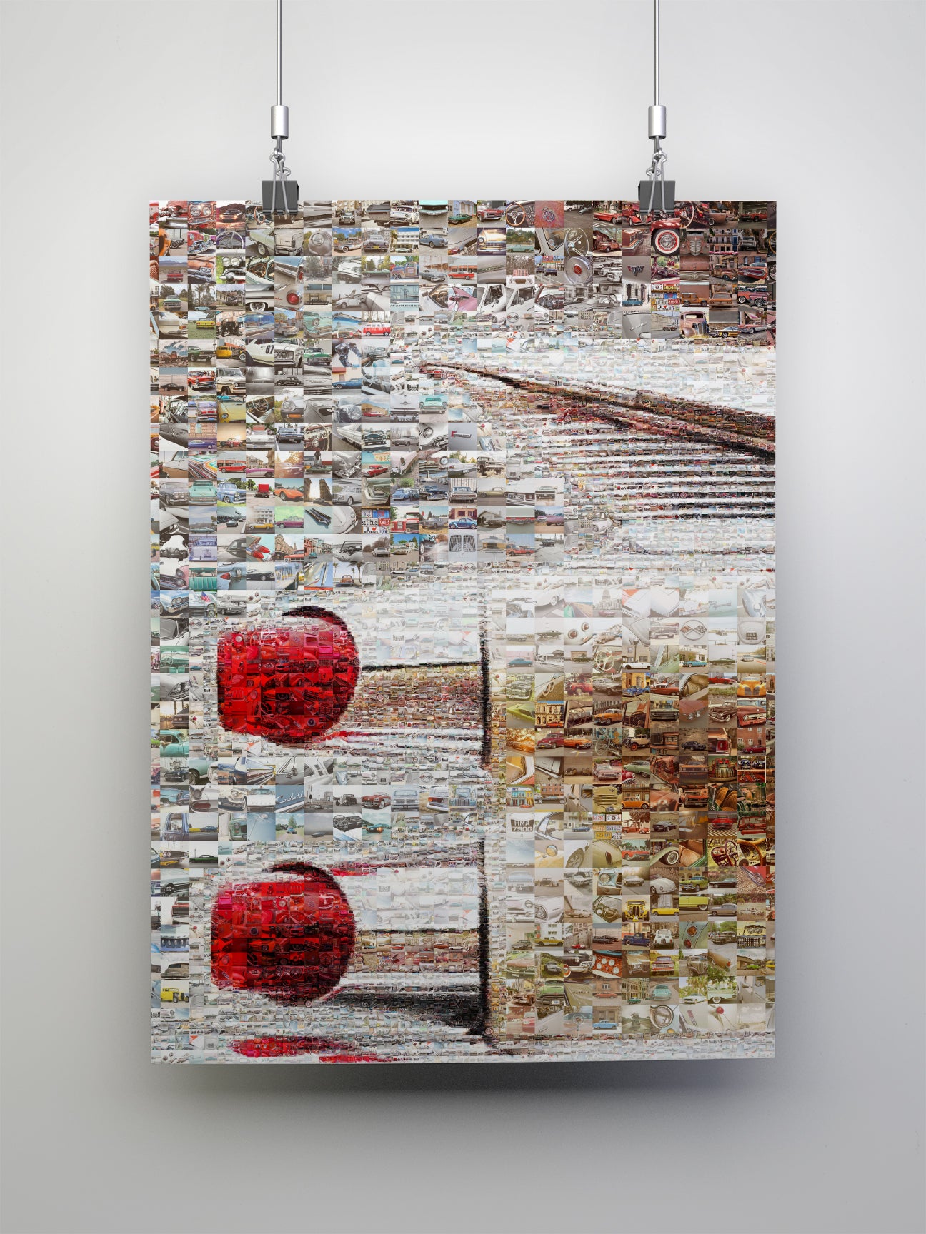 Stunning Mosaic Artwork Featuring Vintage Cars: Unique Wall Art for Car Enthusiasts AtelierMosaics