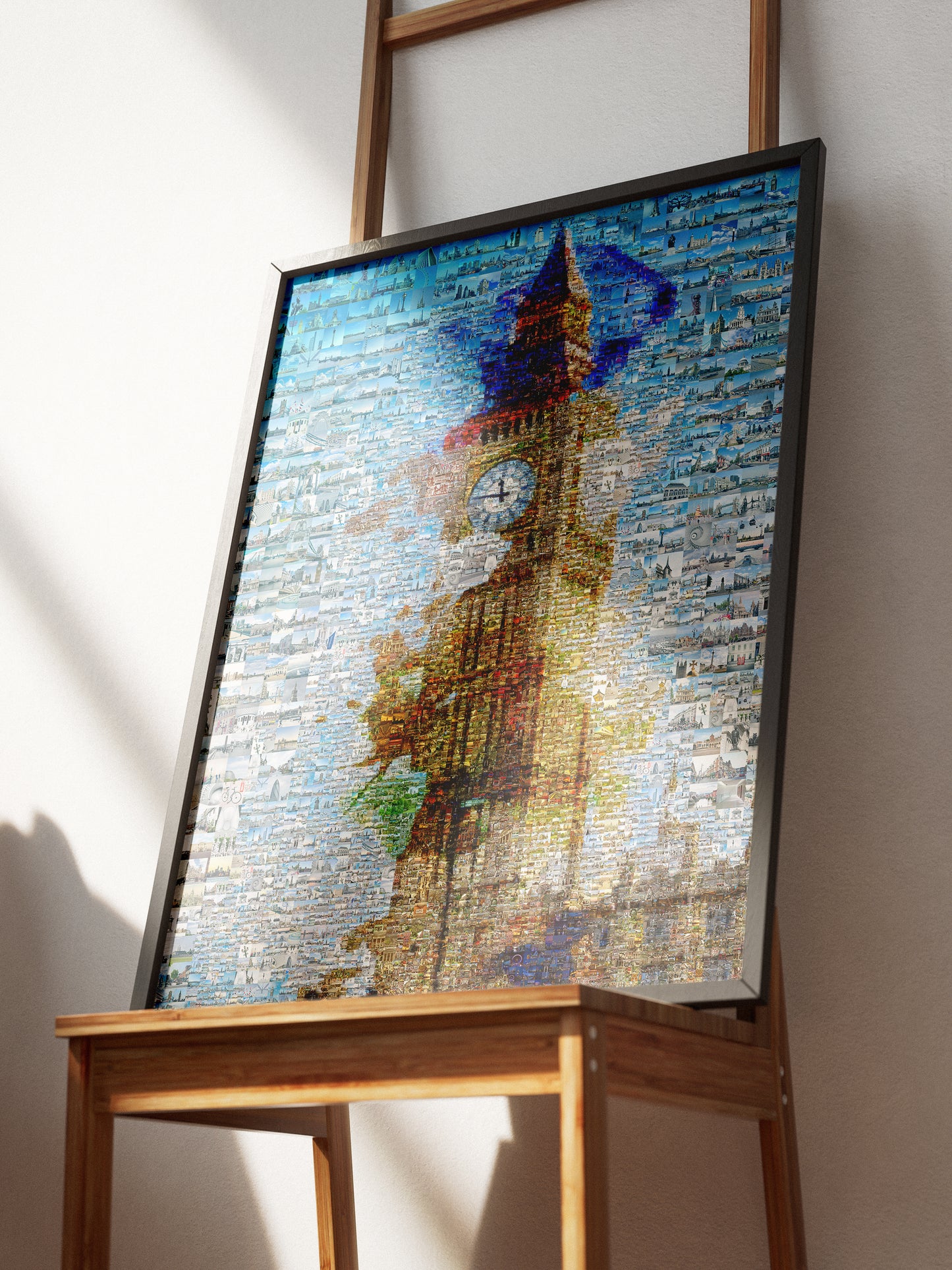 Stunning London Mosaic Artwork Featuring Iconic Big Ben - Perfect Wall Decor for Home and Office AtelierMosaics