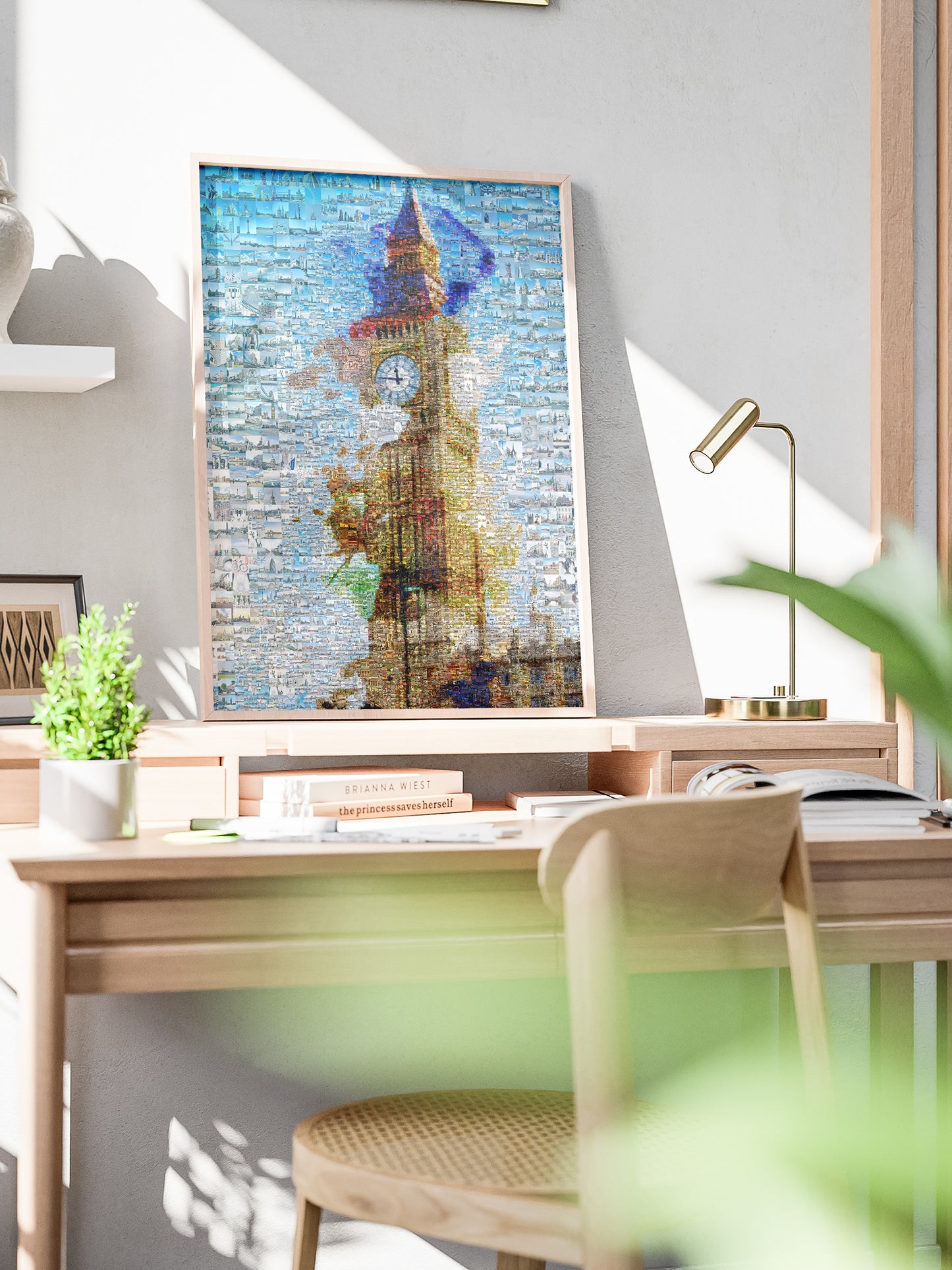 Stunning London Mosaic Artwork Featuring Iconic Big Ben - Perfect Wall Decor for Home and Office AtelierMosaics