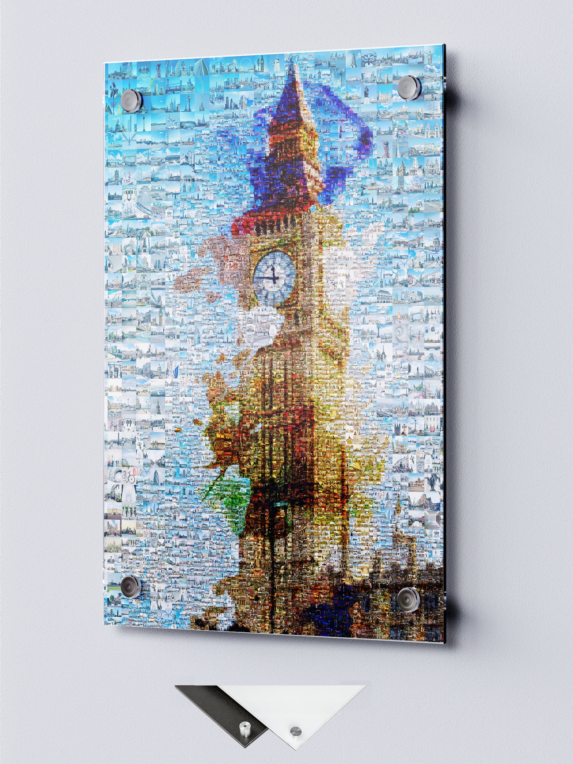 Stunning London Mosaic Artwork Featuring Iconic Big Ben - Perfect Wall Decor for Home and Office AtelierMosaics