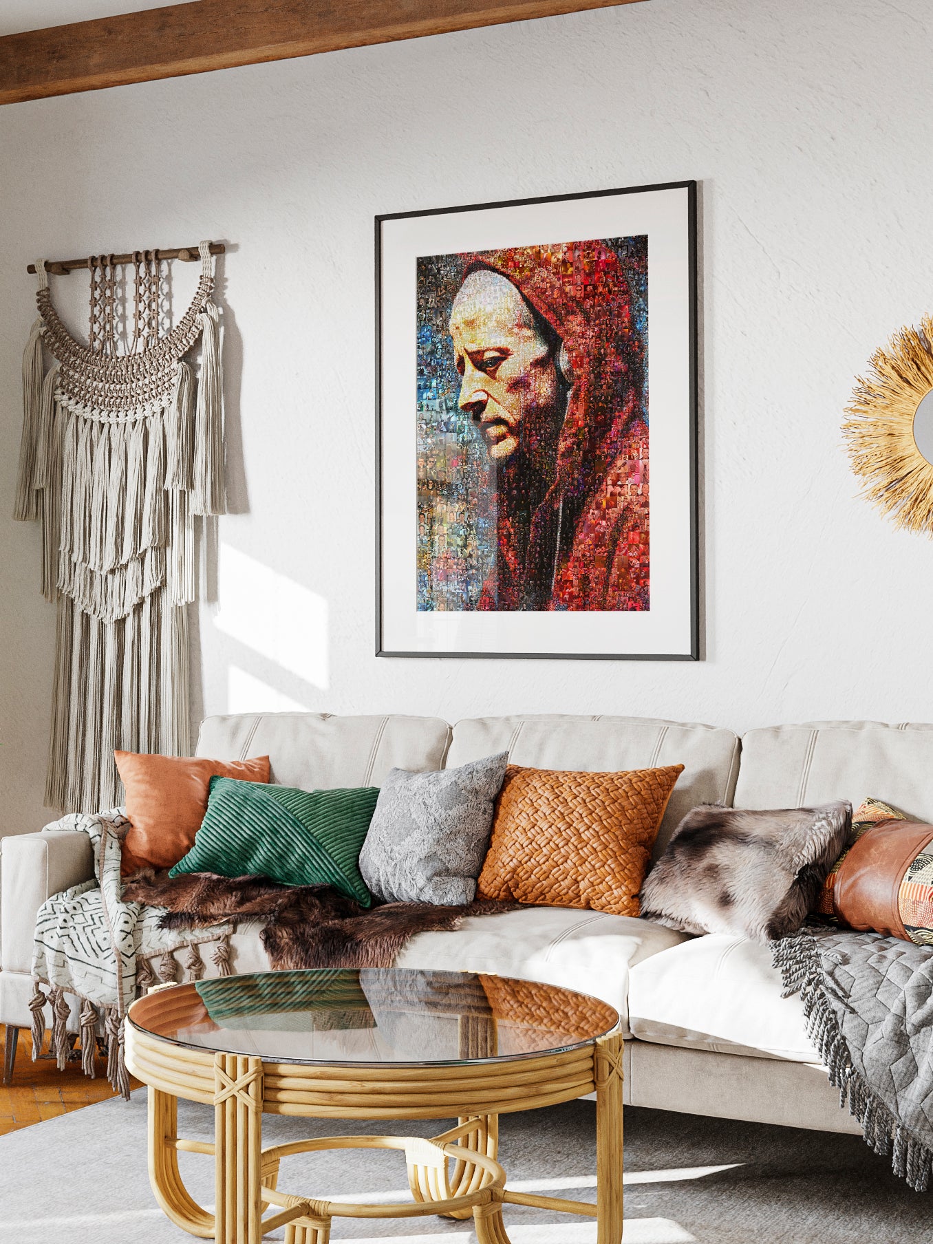 Chester Bennington Mosaic Art Print - Tribute to Linkin Park's Iconic Frontman AtelierMosaics