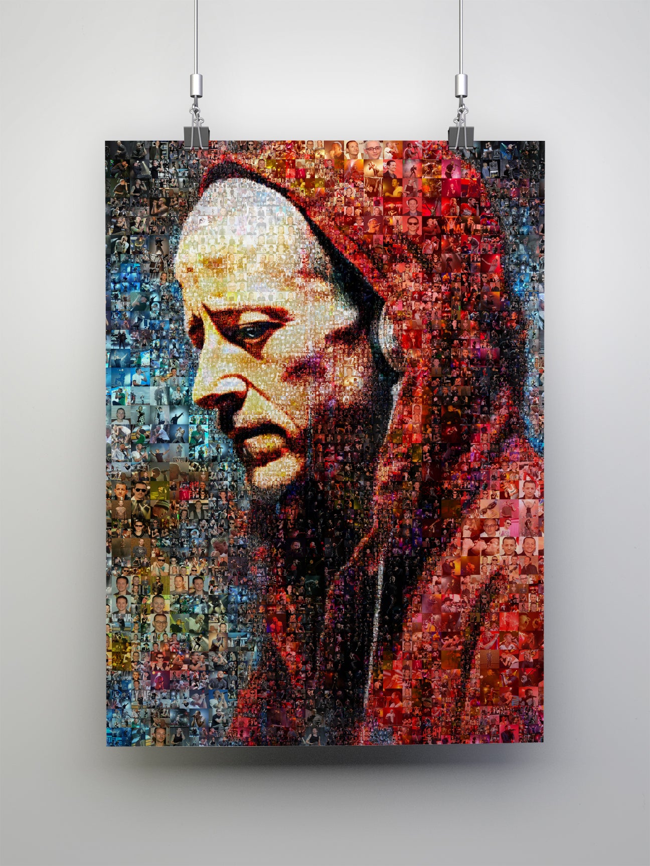 Chester Bennington Mosaic Art Print - Tribute to Linkin Park's Iconic Frontman AtelierMosaics