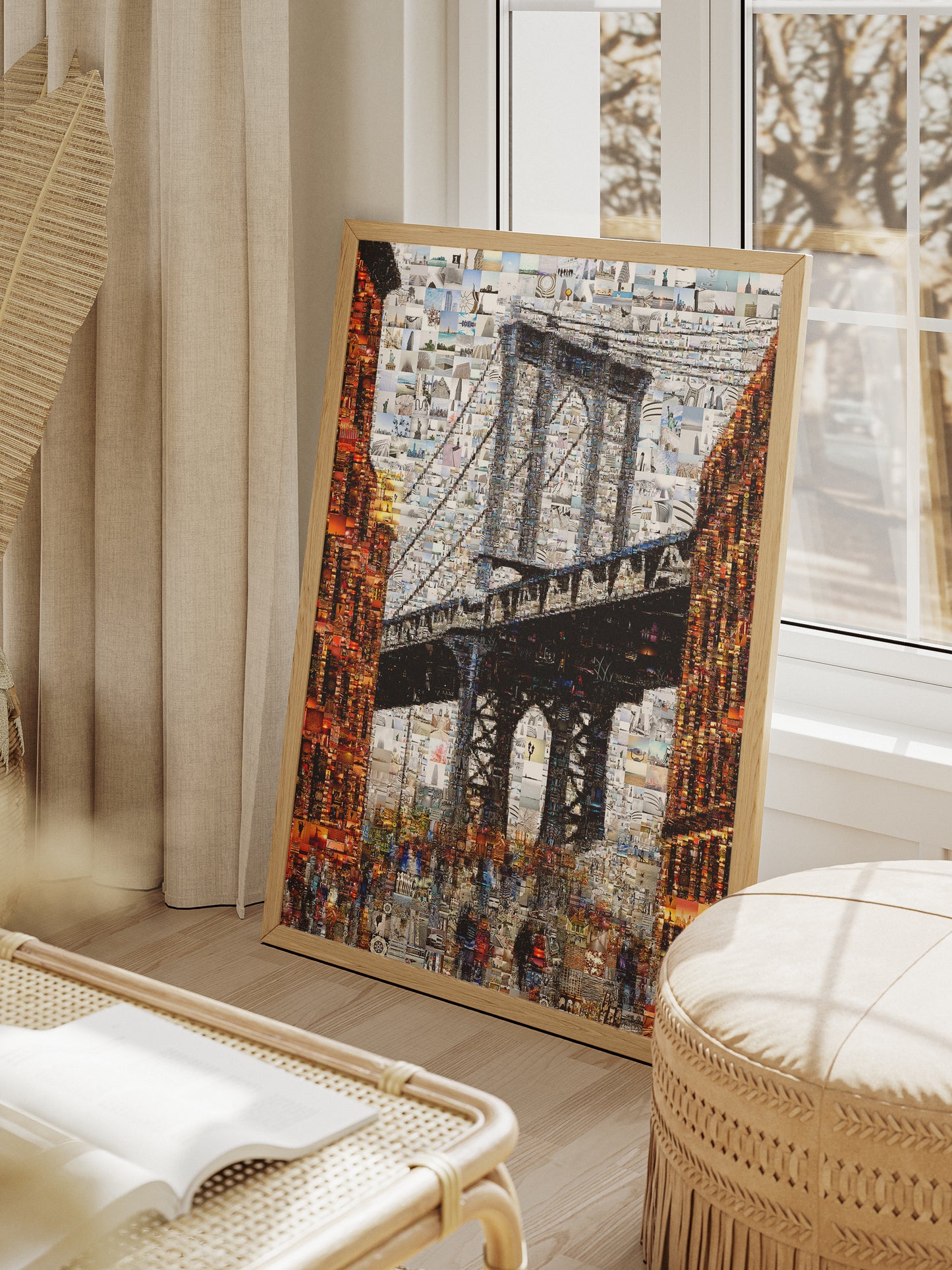 Stunning Brooklyn Bridge Mosaic Art - Unique Wall Décor for Home & Office | Perfect Gift Idea AtelierMosaics