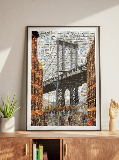 Stunning Brooklyn Bridge Mosaic Art - Unique Wall Décor for Home & Office | Perfect Gift Idea AtelierMosaics