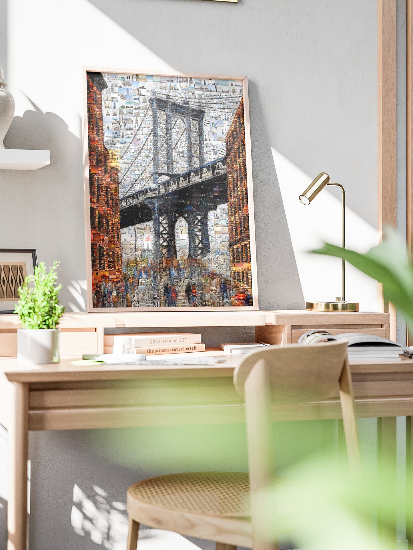 Stunning Brooklyn Bridge Mosaic Art - Unique Wall Décor for Home & Office | Perfect Gift Idea AtelierMosaics
