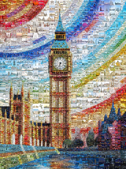 Stunning London Mosaic Artwork Featuring Iconic Landmarks and Vibrant Colors AtelierMosaics