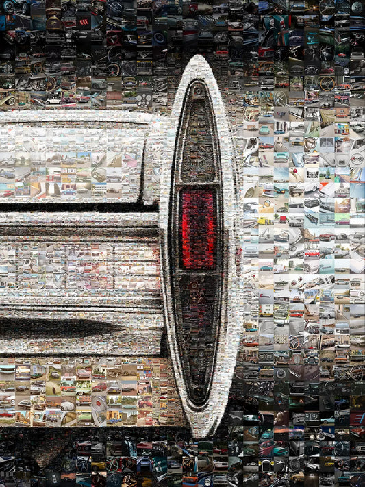 Stunning Automotive Mosaic Art - Unique Car-Themed Wall Decor for Car Lovers and Enthusiasts AtelierMosaics