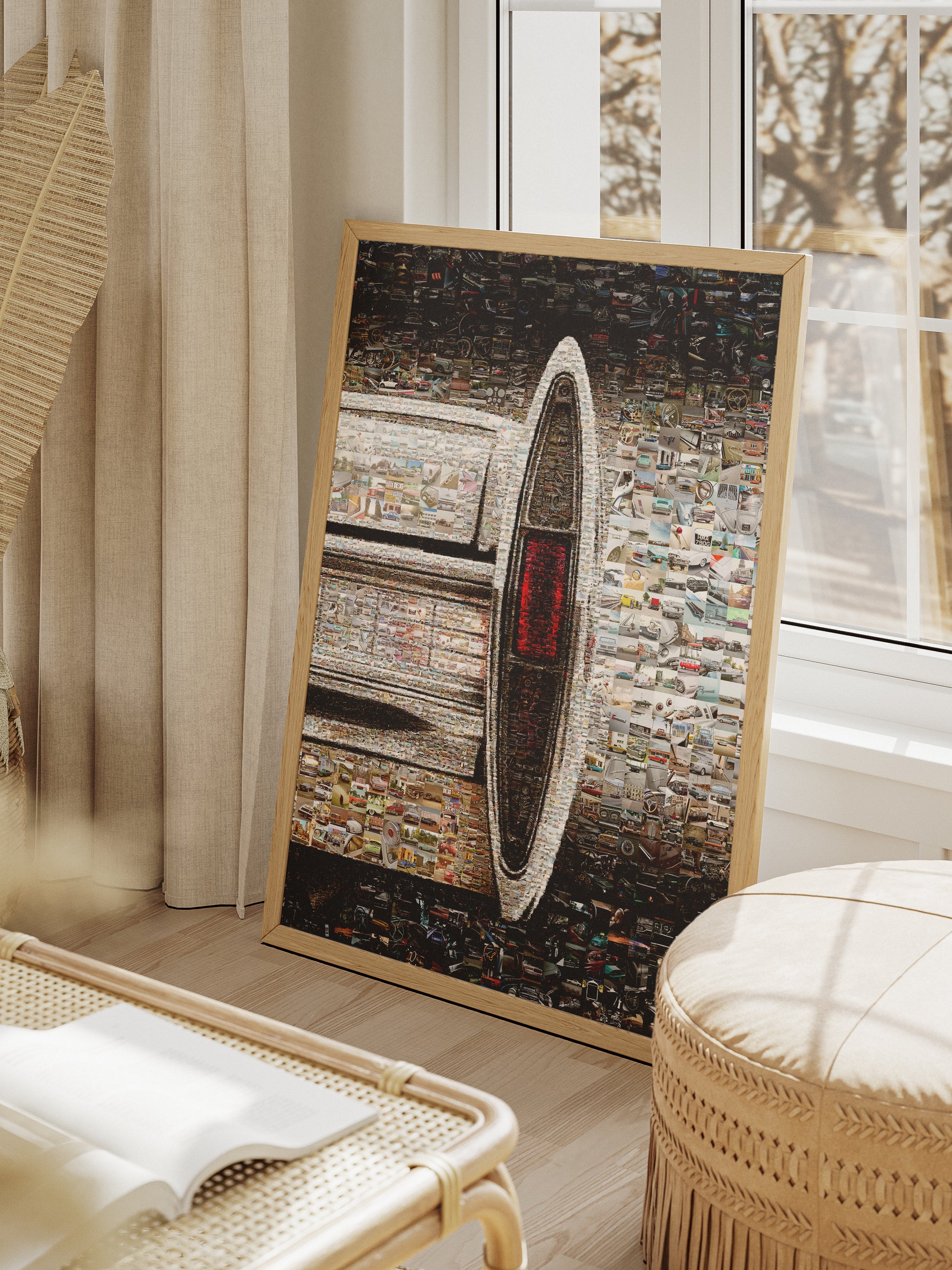 Stunning Automotive Mosaic Art - Unique Car-Themed Wall Decor for Car Lovers and Enthusiasts AtelierMosaics