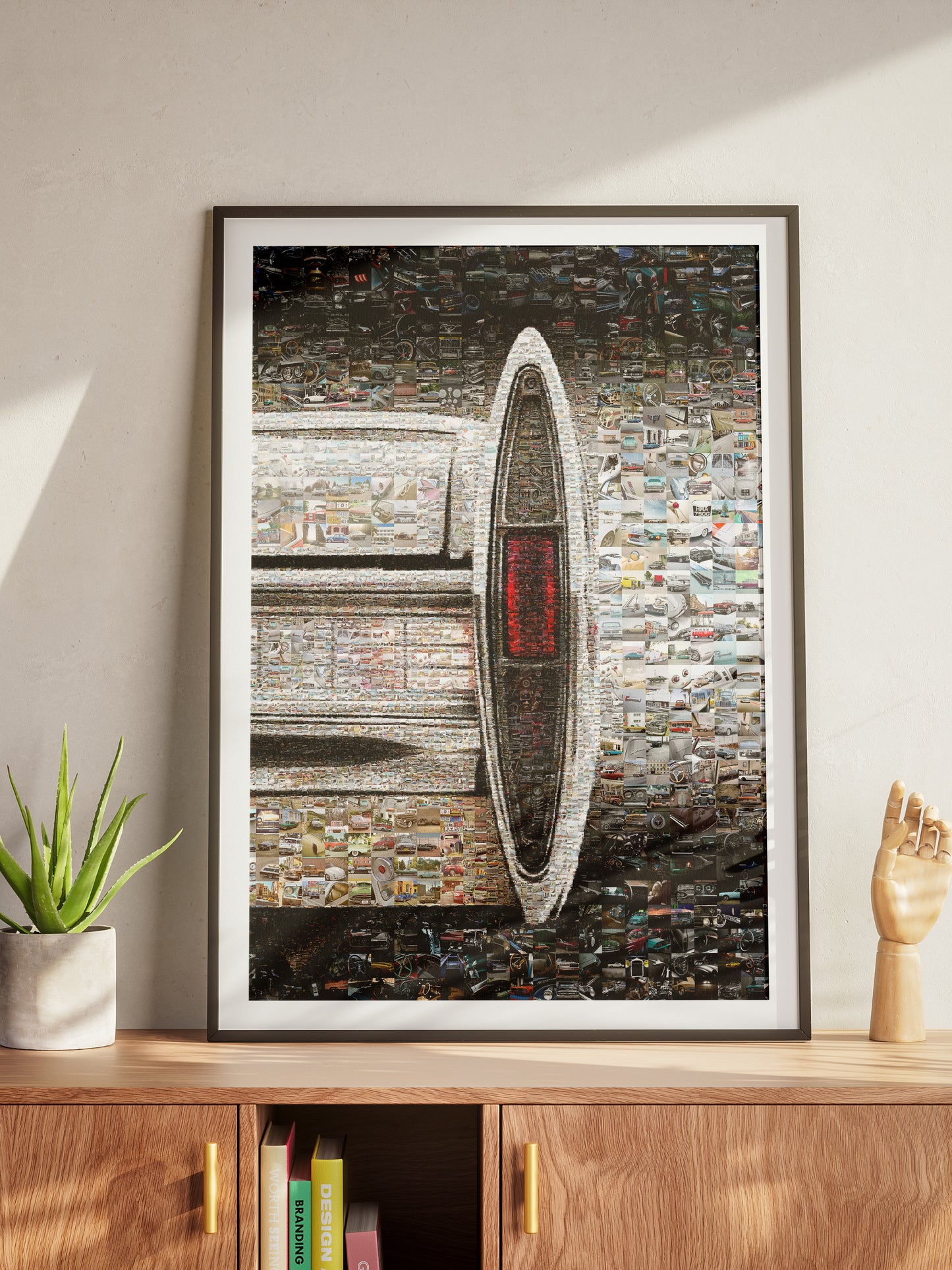 Stunning Automotive Mosaic Art - Unique Car-Themed Wall Decor for Car Lovers and Enthusiasts AtelierMosaics