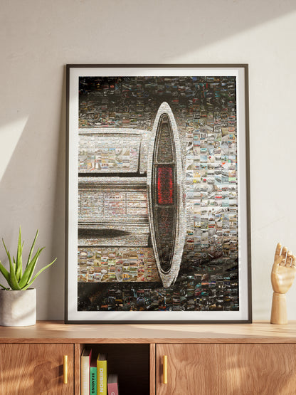 Stunning Automotive Mosaic Art - Unique Car-Themed Wall Decor for Car Lovers and Enthusiasts AtelierMosaics