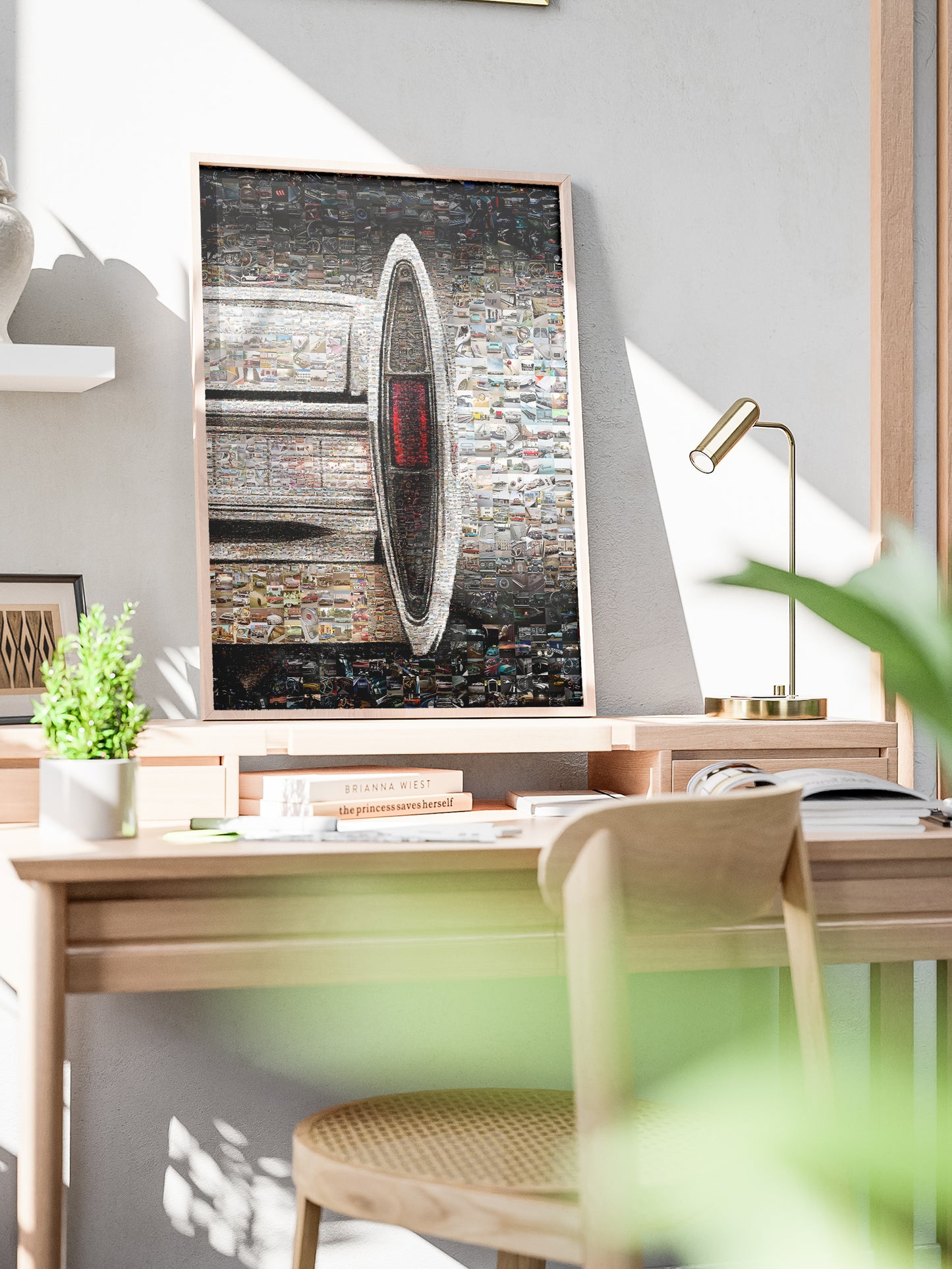 Stunning Automotive Mosaic Art - Unique Car-Themed Wall Decor for Car Lovers and Enthusiasts AtelierMosaics