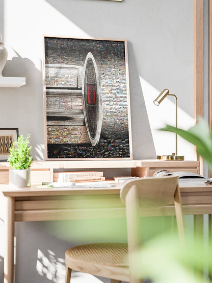 Stunning Automotive Mosaic Art - Unique Car-Themed Wall Decor for Car Lovers and Enthusiasts AtelierMosaics