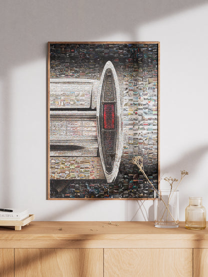 Stunning Automotive Mosaic Art - Unique Car-Themed Wall Decor for Car Lovers and Enthusiasts AtelierMosaics